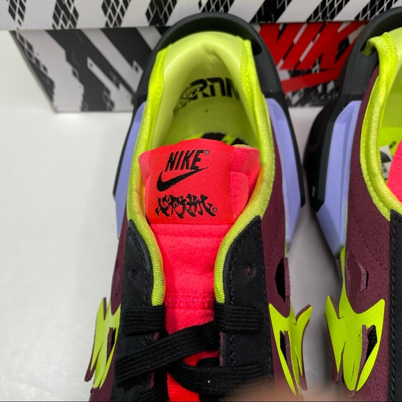 Nike Blazer Low Acronym Customizable Maroon & Black Basketball Size 10 Sneakers - Picture 14 of 14